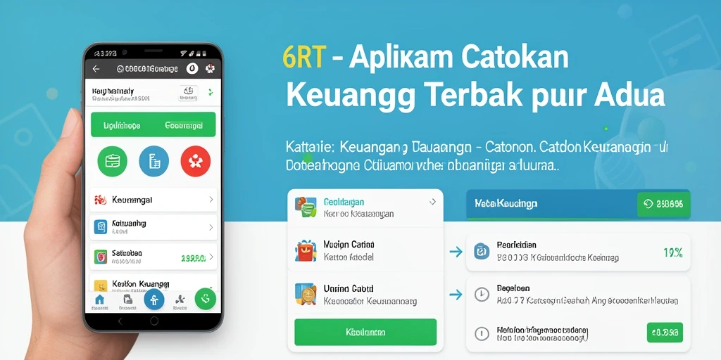 Antarmuka pengguna 6RT yang menarik dan intuitif untuk catatan keuangan.