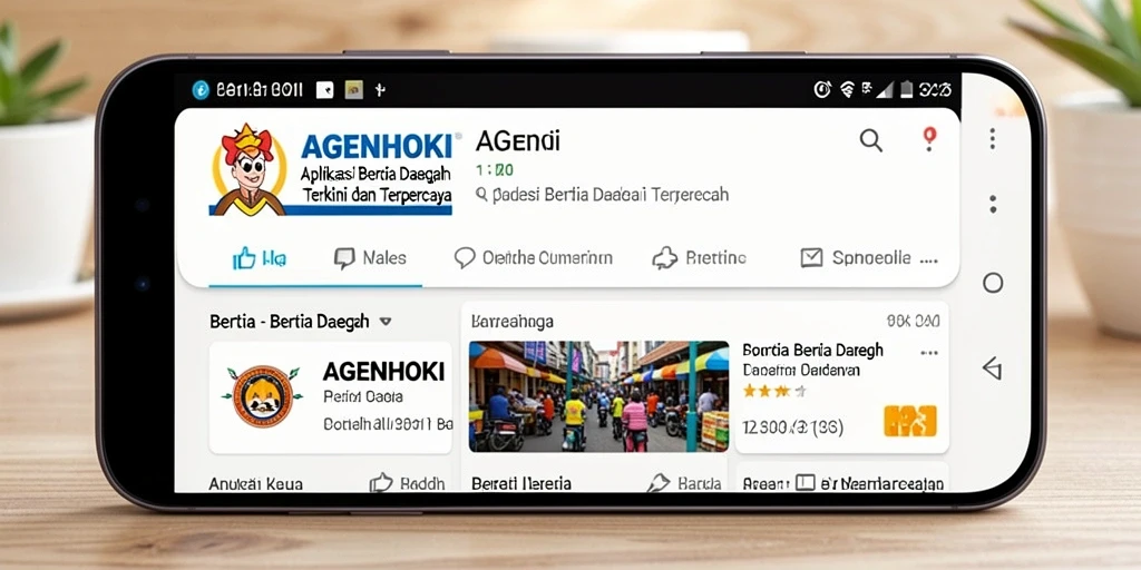 Tampilan antarmuka AGENHOKI yang menarik dan informatif.