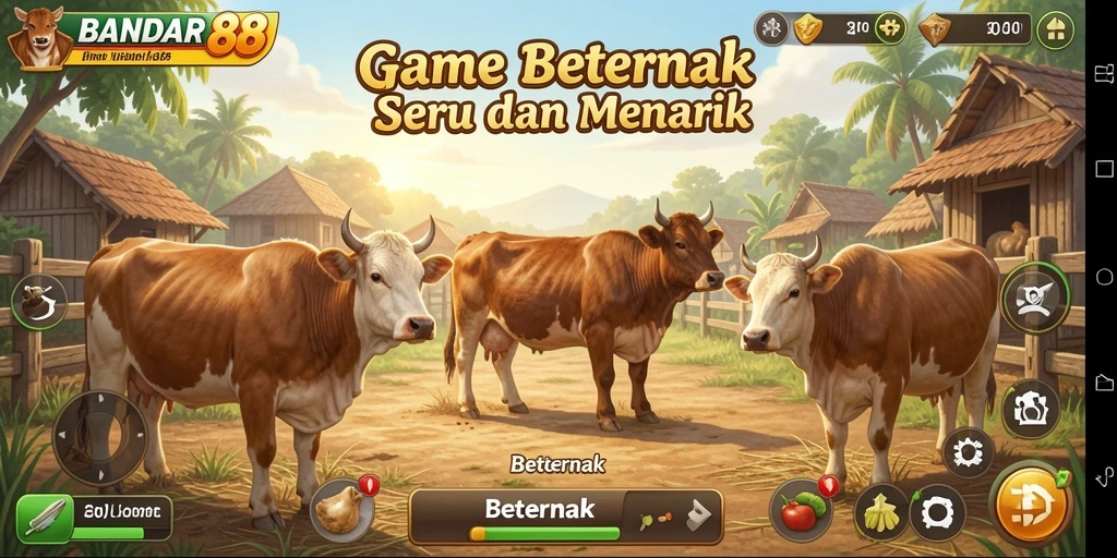 Tampilan menarik dari antarmuka BANDAR88 saat beternak