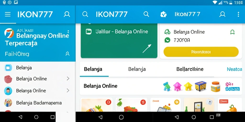 Antarmuka pengguna IKON777 yang memudahkan belanja online.