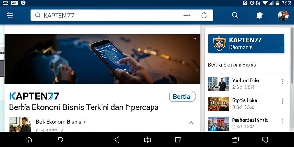 Antarmuka KAPTEN77 menampilkan berita Ekonomi Bisnis terkini dan relevan.