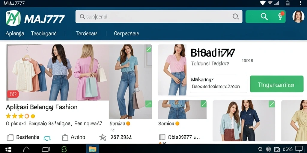 Tampilan antarmuka utama MAJ777 yang menarik dan mudah digunakan untuk belanja fashion.