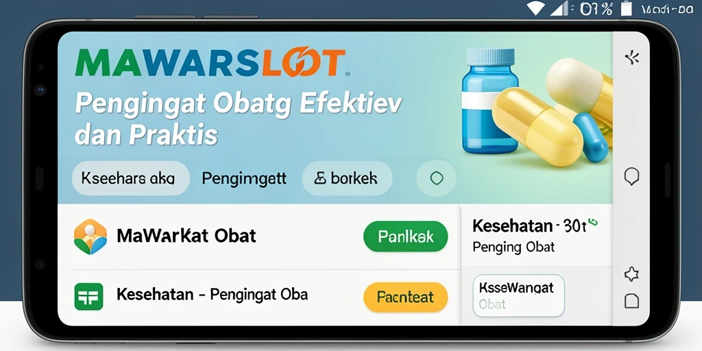 Tampilan antarmuka MAWARSLOT yang sederhana dan informatif.