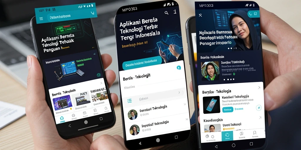 Tampilan antarmuka aplikasi MPO303 dengan berita teknologi terbaru.