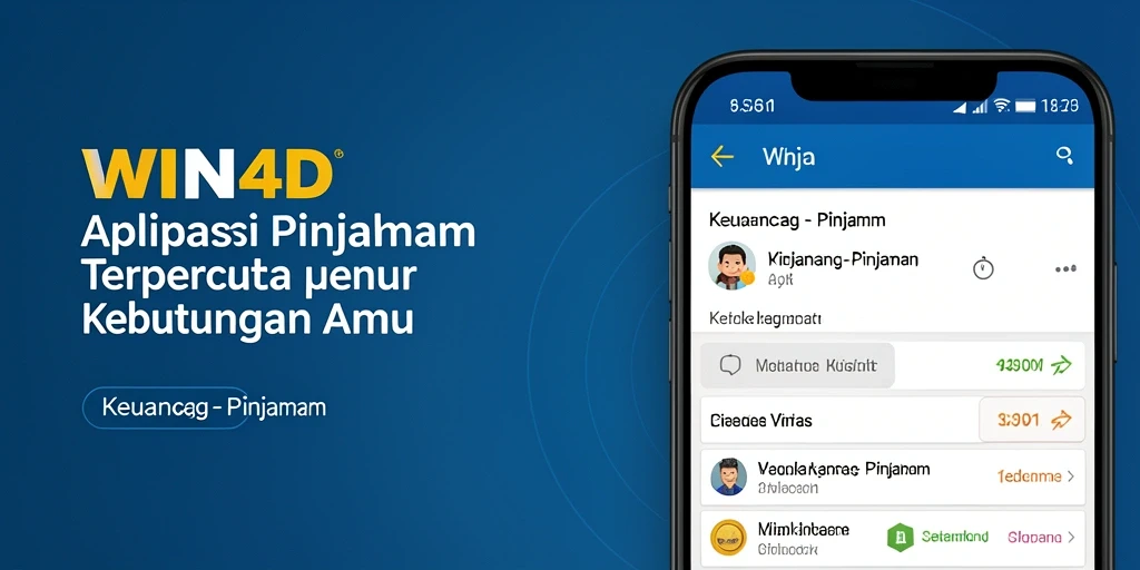 Antarmuka WIN4D yang mudah digunakan untuk pengajuan pinjaman.